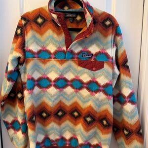 Patagonia Women’s Medium Aztec Timber Twist Snap Pullover